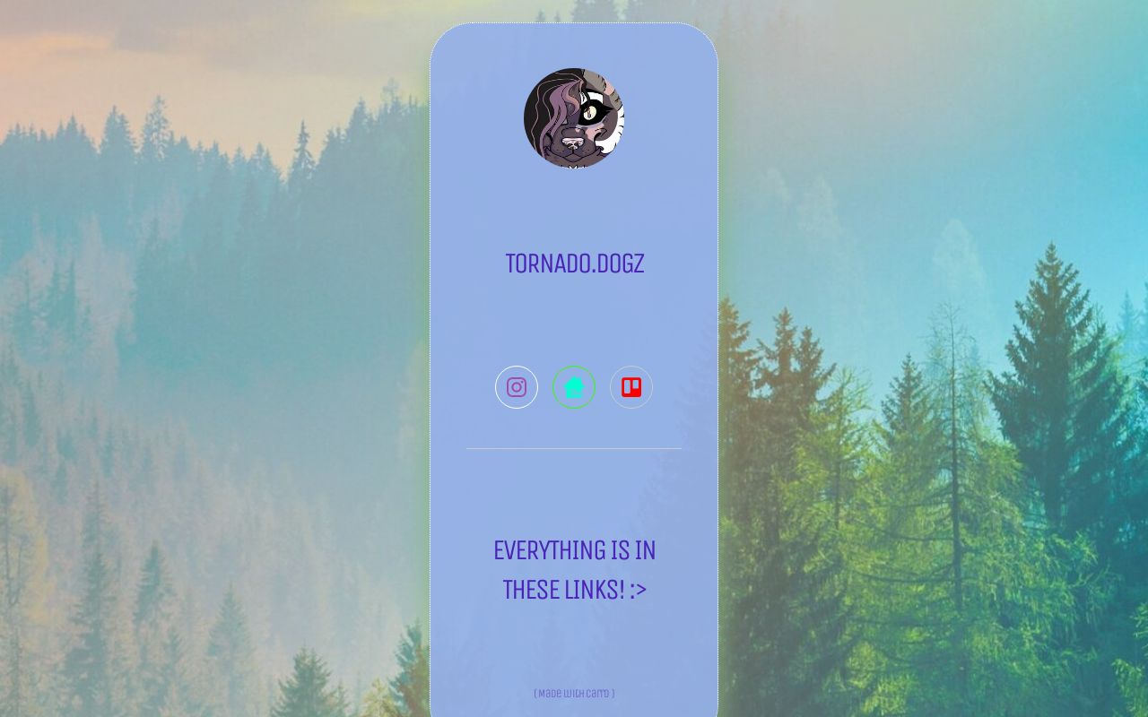 Carrd profile picture for @tornado